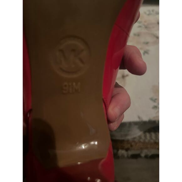 Michael Kors Keke Women's Red Patent Leather Stiletto Pumps Size 9.5 - Picture 10 of 12